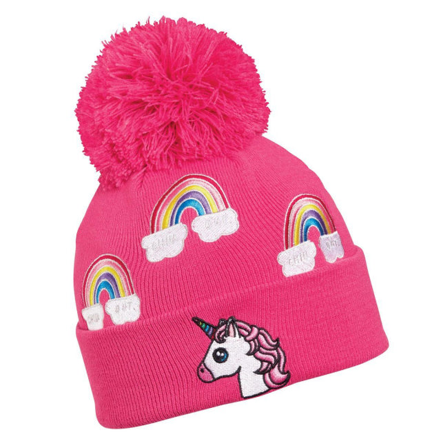 Turtle Fur Kids Unicorn Hat Pink